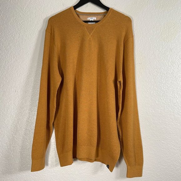 BRAX Rick Hi-Flex Honeycomb Knit Cotton Blend Crewneck Sweater Men's Size XXL - Picture 2 of 6